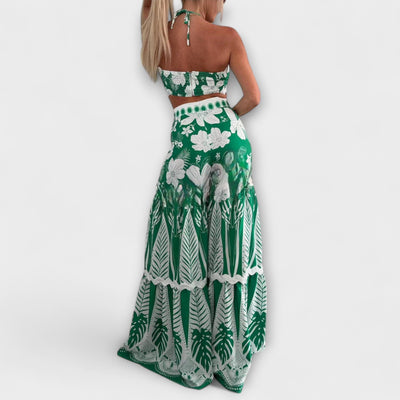 Zella  ｜Cassie Ric Rac Trim Halter Ring Set