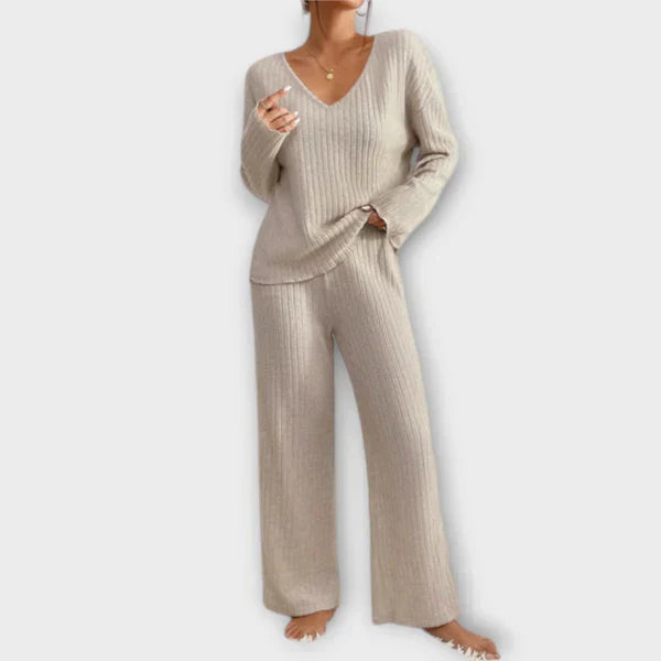 Denisa  ｜Ribbed Lounge Set