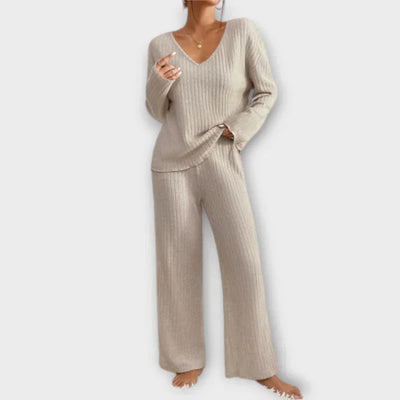 Denisa  ｜Ribbed Lounge Set