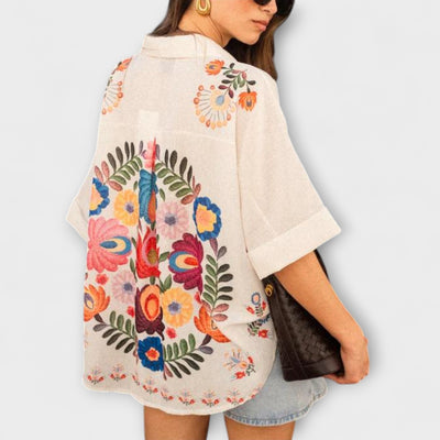 Ziva  ｜ Carla krátky rukáv s kvetinovým vzorom