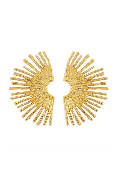 NÁUŠNICE Z KOVU S VLNITÝM OKRAJOM