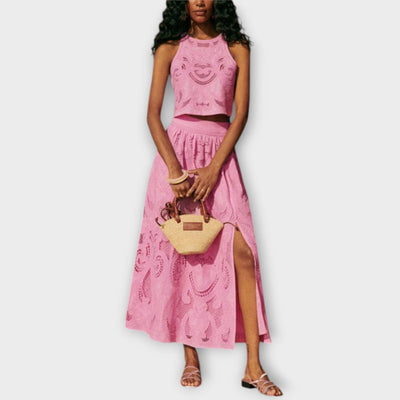 Milla  ｜ Ohromujúci set s výrezmi a čipkou