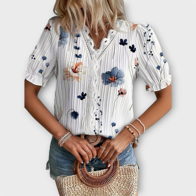 Emily ｜ Módna blúzka s výstrihom do V