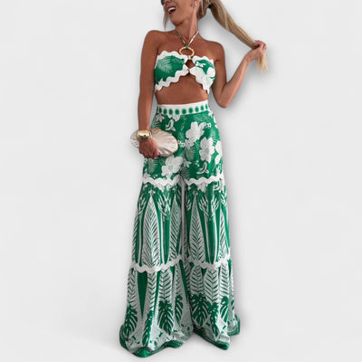 Zella  ｜Cassie Ric Rac Trim Halter Ring Set