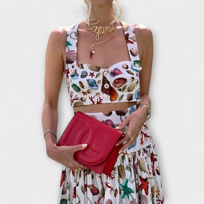 Heather ｜ Štýlová dvojdielna súprava s sukňou