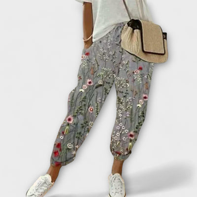 Burga  ｜Pohodlné nohavice z bavlny a ľanu