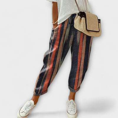 Burga  ｜Pohodlné nohavice z bavlny a ľanu