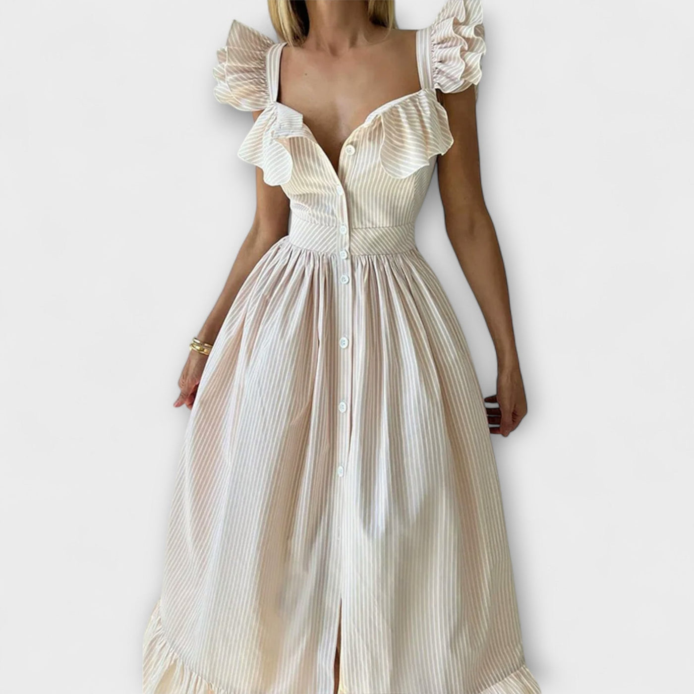 Lia   ｜Rüschenshirt Šaty