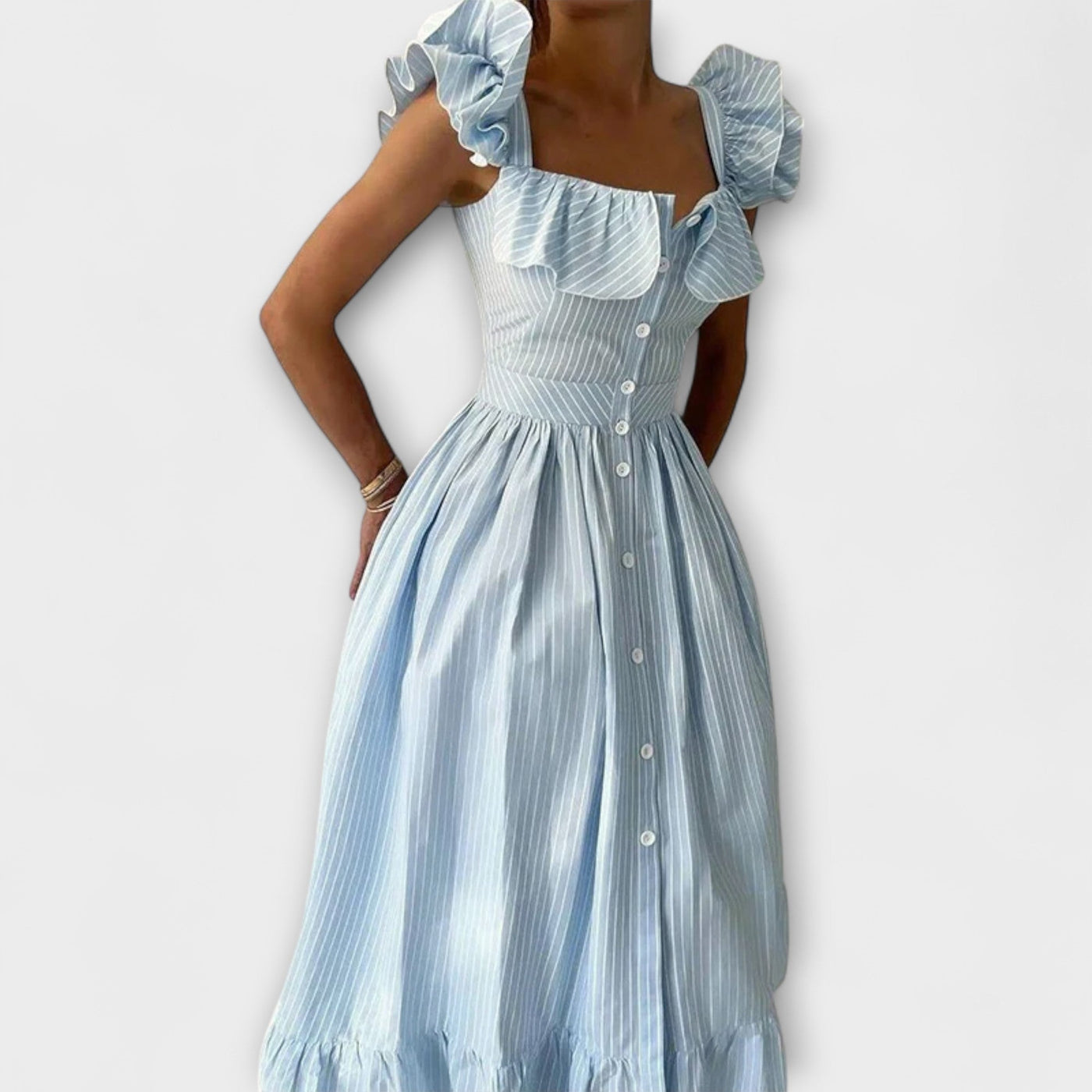 Lia   ｜Rüschenshirt Šaty