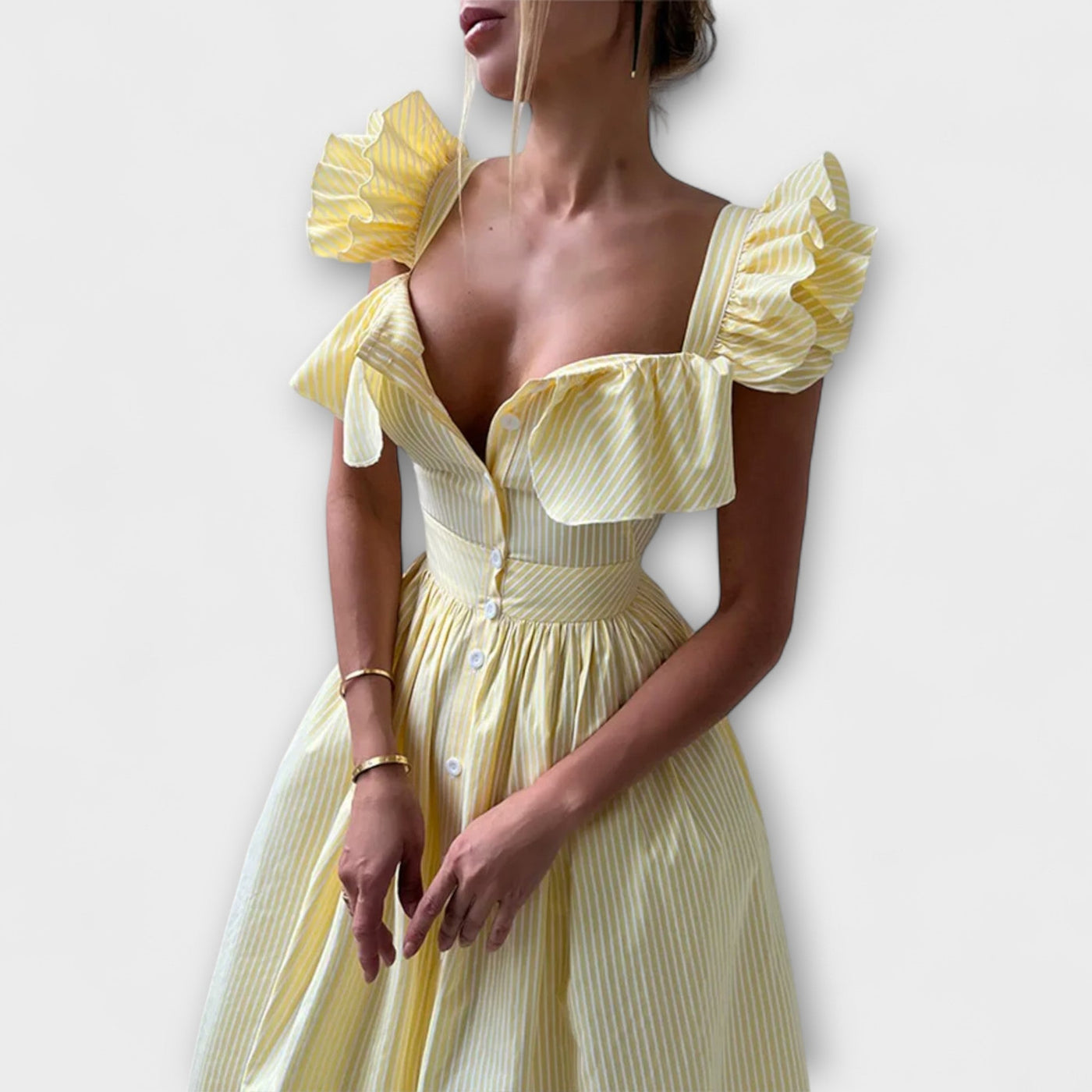 Lia   ｜Rüschenshirt Šaty