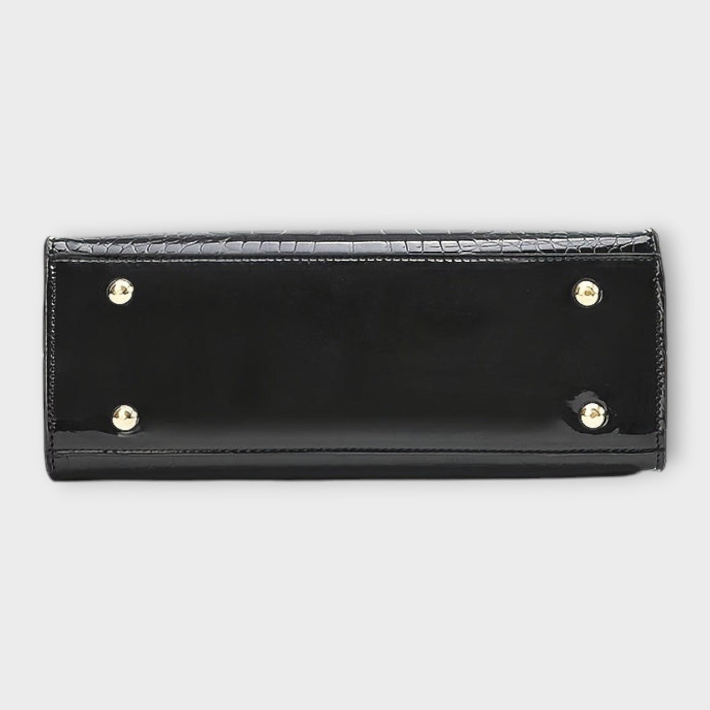 Monika  ｜Lesklá kabelka s krokodílim vzorom