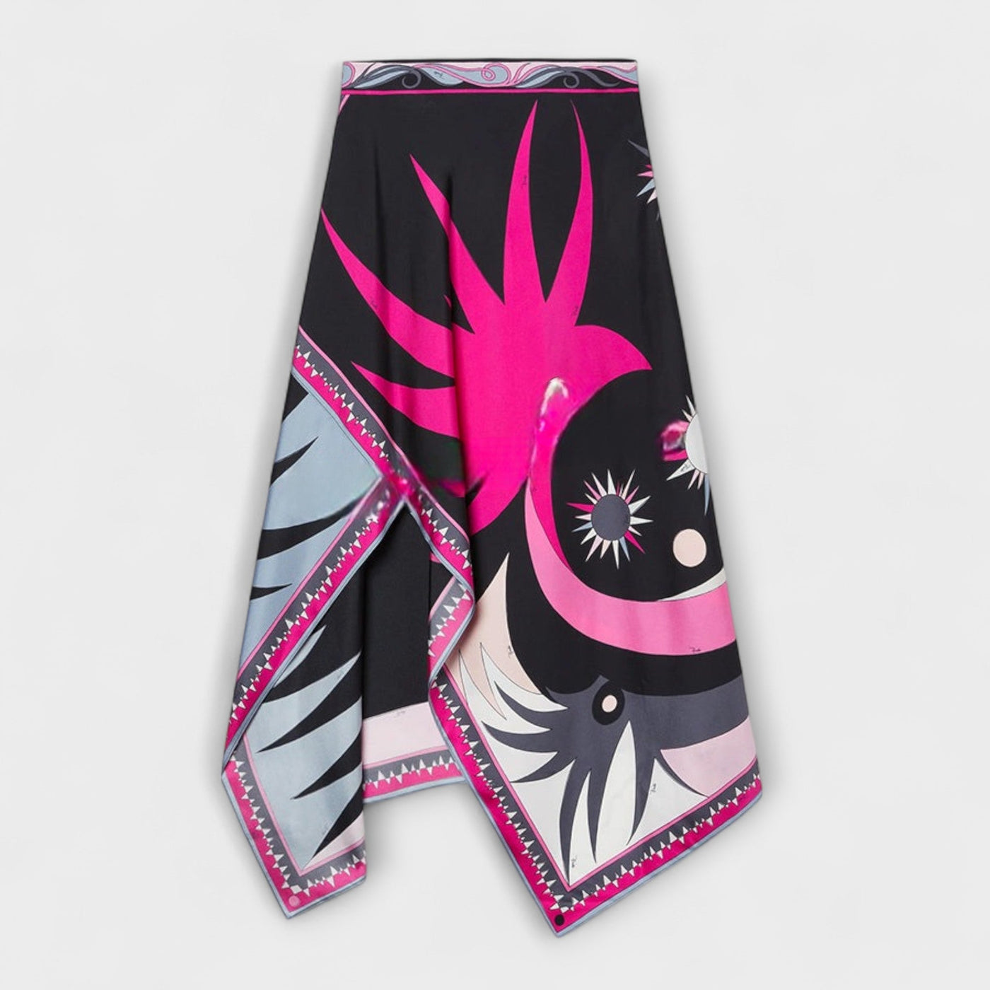 Everly  ｜ Sada z topu s náprsenkou a asymetrickej midi sukne