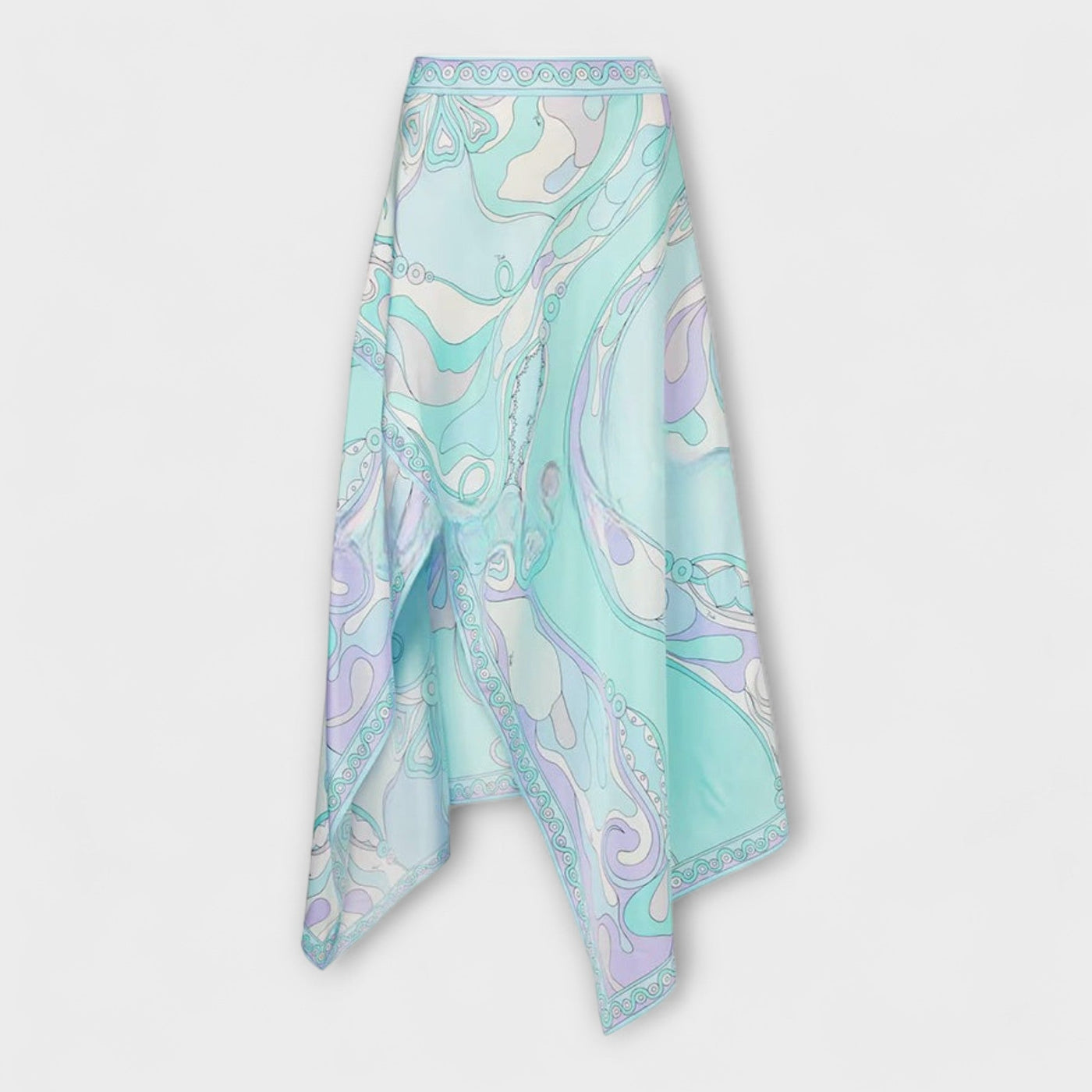 Everly  ｜ Sada z topu s náprsenkou a asymetrickej midi sukne