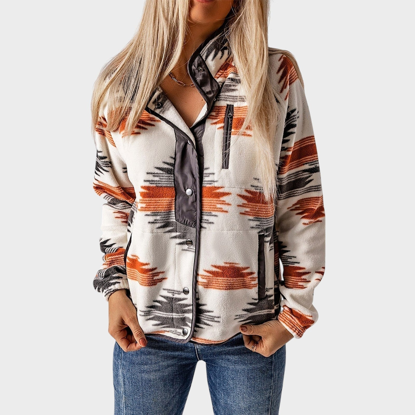 Bronislava  ｜POHODLNÁ BUNDA S GOMBÍKMI