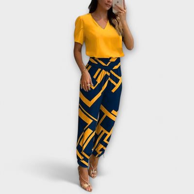 Irmelin  ｜ Elegantný set s vrchným dielom a nohavicami