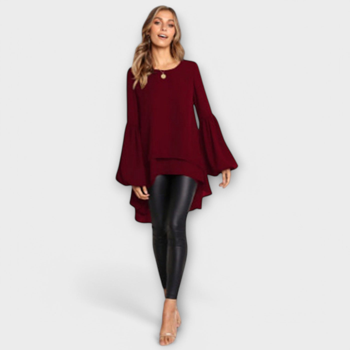 Aria  ｜ Dokonalá jarná blúzka s okrúhlym výstrihom