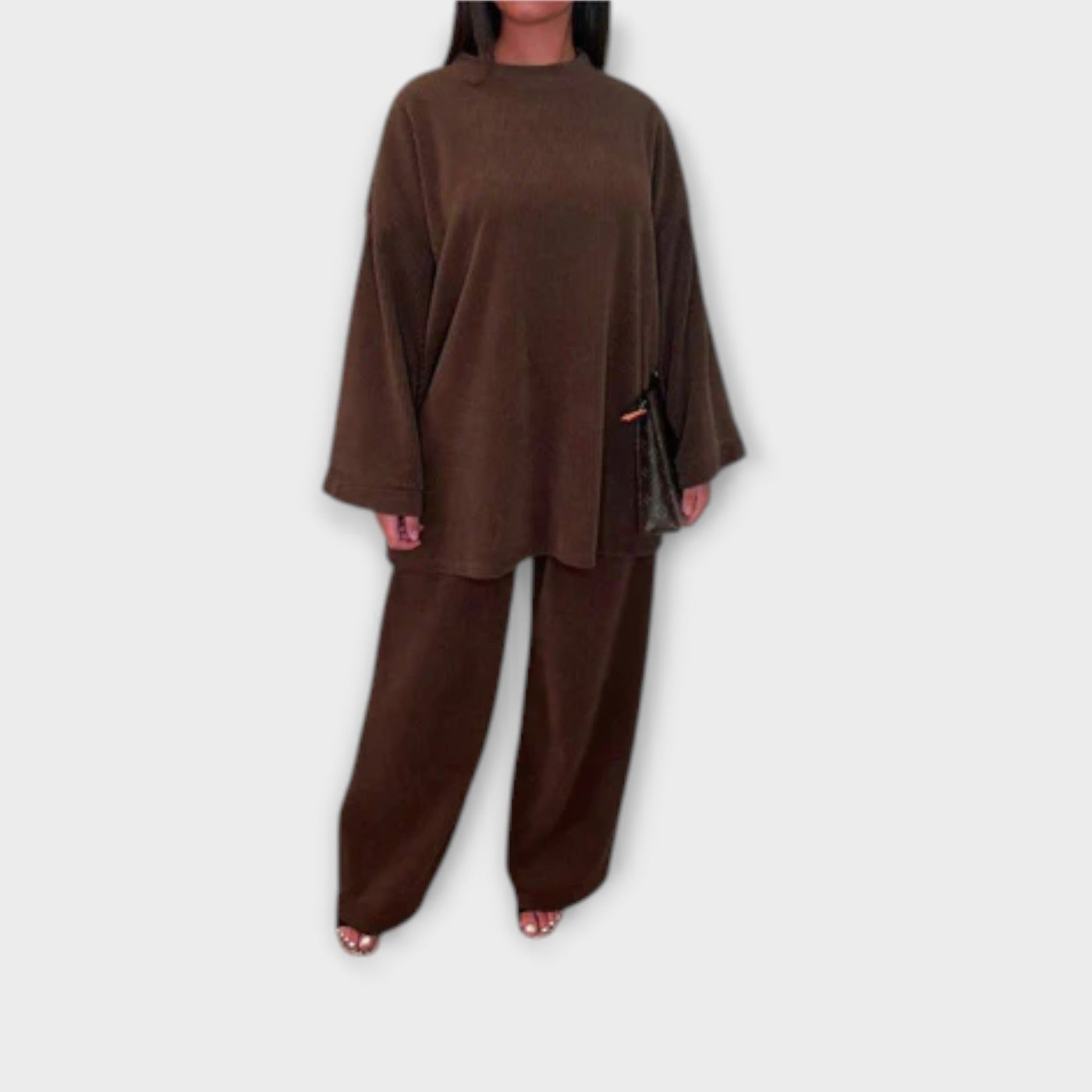 Ingrid  ｜Set v nadmernej veľkosti - Rífsovaný štýl