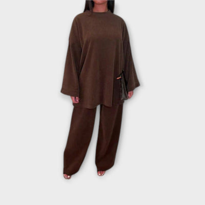 Ingrid  ｜Set v nadmernej veľkosti - Rífsovaný štýl