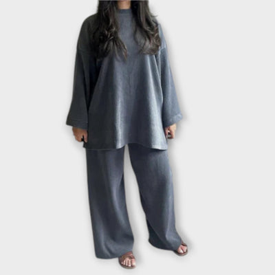 Ingrid  ｜Set v nadmernej veľkosti - Rífsovaný štýl