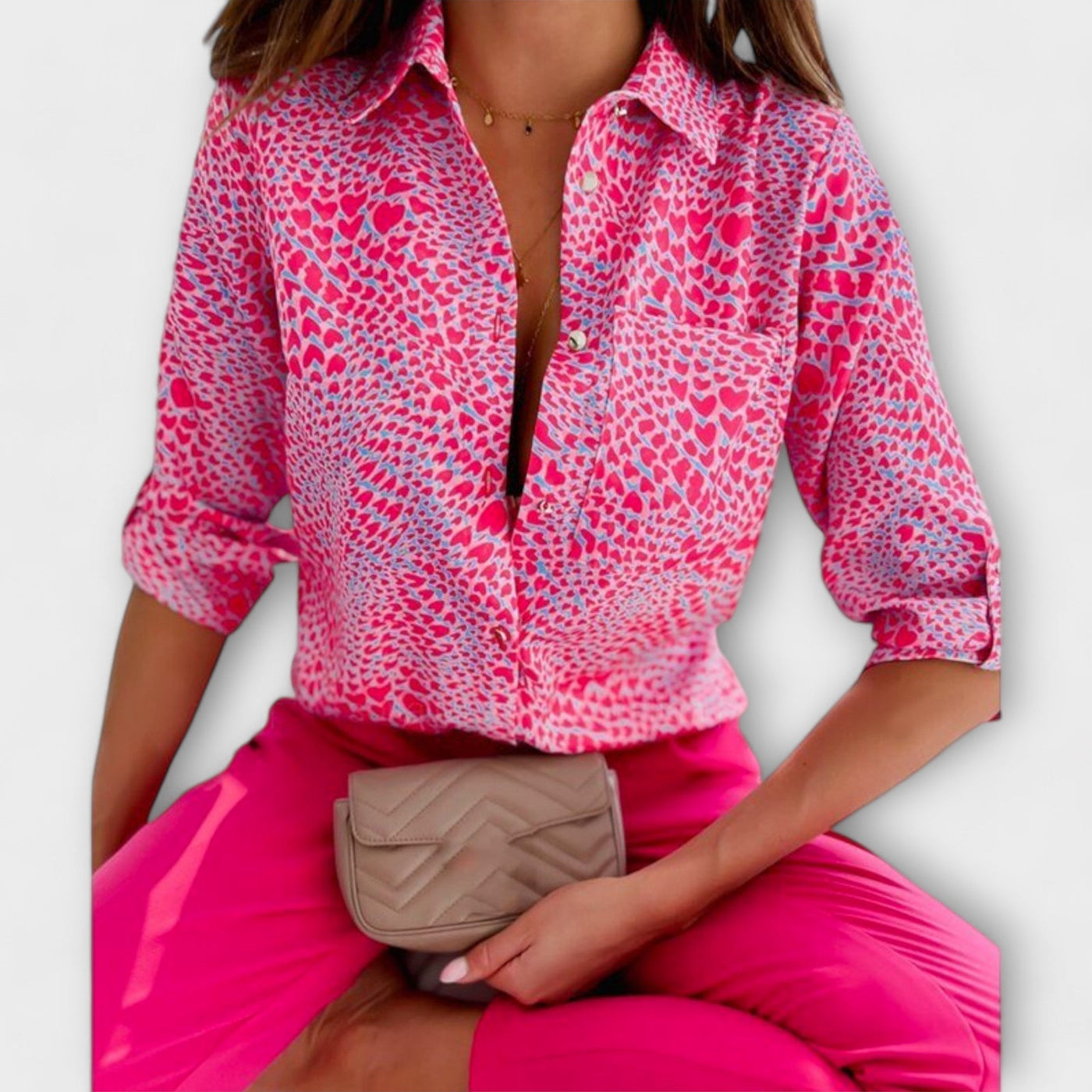 Antónia ｜Blúzka s klasickým golierom